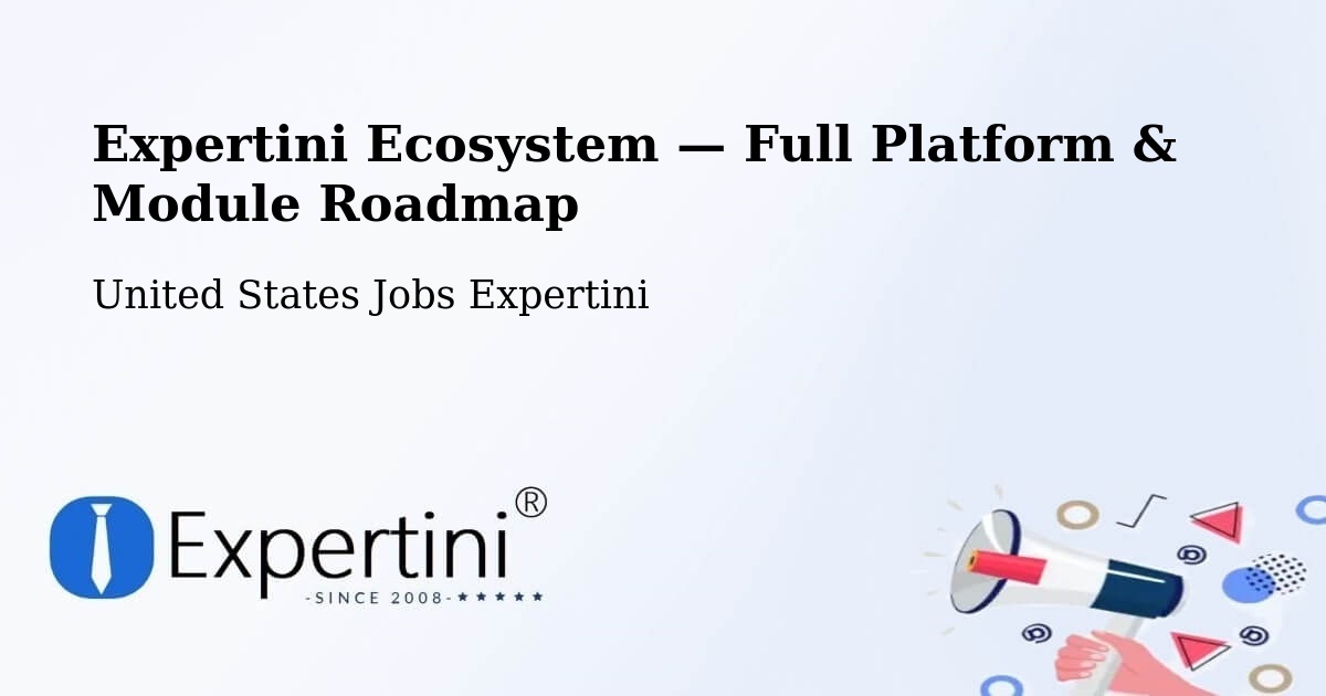 Expertini Ecosystem — Full Platform & Module Roadmap – Edinburgh